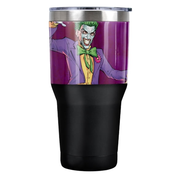 Batman Joker Character Stainless Steel Tumbler 30 oz Coffee Travel Cup, Vacuum Insulated & Double Wall with Leakproof Sliding Lid
