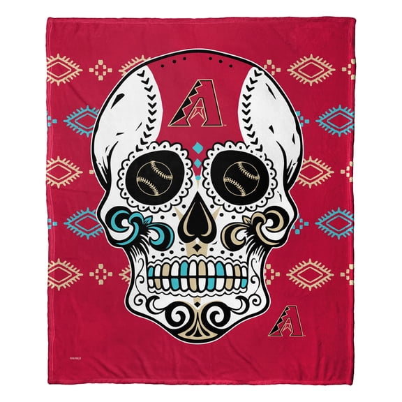 The Northwest Group Arizona Diamondbacks 50" x 60" Candy Skull Silk Touch Throw Blanket