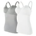 thumbnail image 2 of Youmylove Women Nursed Tank Tops Built In Bra Bralettes Top For Breastfeeding Maternity Camisole Brasieres 2PCS With 4PC Pads Pregnant, 2 of 6