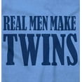 thumbnail image 2 of Funny New Father Real Men Make Twins Men's Big & Tall Graphic Hoodie Brisco Brands 5X, 2 of 5