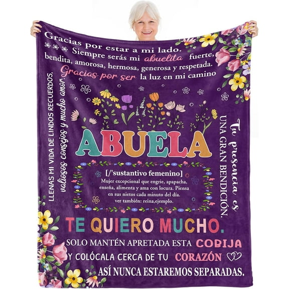Papa Grandpa Gifts (Abuela Gifts M-Purple, 50x60)