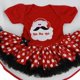 thumbnail image 4 of Lovely Santa Pattern Rompers Dress Ropa para 22-23 pulgadas baby Newborn Girl Dolls Christmas Dress Baoblaze Dolls Mamelucos Trajes de diadema, 4 of 8