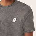 thumbnail image 5 of Dalix Ghost Embroidered Mineral Wash Tie Dye Cotton Short Sleeve Tee T Shirt Mens in Gray 3XL XXX-Large, 5 of 5