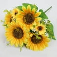 thumbnail image 2 of Artificial Sunflowers Bunches with Stems for Faux Floral Arrangements, Fake Sunflowers for Home Decor, Kitchen, Table Centerpieces, and Wedding Decor (11.8x7.87 in), 2 of 5