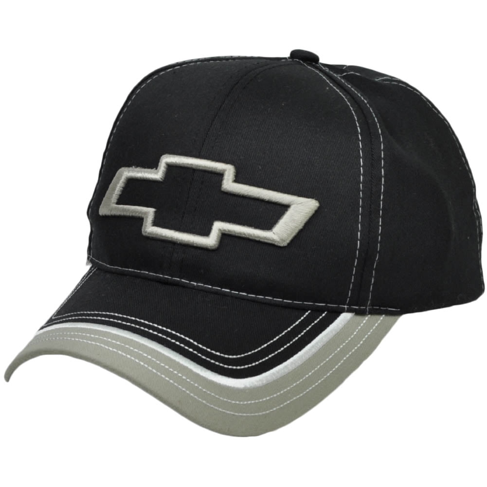 Chevrolet General Motors Car GMC Black Gray Automobile Hat Cap Racing Adjustable