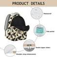 thumbnail image 2 of Vintage Checkered Backpack Retro Plaid and Moroccan Geometric Pattern School Bag for Student and Student, 2 of 6