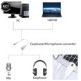 thumbnail image 4 of External USB Sound Card 7.1 Adapter 5HV2 USB to 3D CH Sound Antimagnetic Audio Headset Microphone 3.5mm Jack For Laptop PC black, 4 of 6