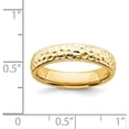 thumbnail image 4 of Avariah Diamonds Solid Sterling Silver Stackable Expressions Gold-plated Ring - Ring Size 9.0-3.8gm, 4 of 7