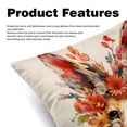 thumbnail image 2 of Floral Animal Stylish Velvet Throw Pillow Covers Inserts Set of 2 for Bed & Chair - Unique Patterns, 16x16, 18x18, & 20x20 Inches for Any Occasion!, 2 of 6