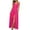 Hot Pink, variant on Summer Dresses for Women 2025, Women's Solid Color Camisole Waist Cinching Waistline Pleated Hanging Long Dress(Dark Green,L)