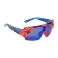 thumbnail image 6 of Spider-Man Blue Large Lens Character Mold Sports Wrap Sunglasses for Kids, 6 of 6