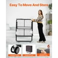 thumbnail image 5 of ZYPPP Rollaway Bed Folding Bed with 5 inches Foam Mattress for Adults & Guest, 5 of 12