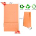 thumbnail image 2 of 100 bolsas de papel kraft, bolsa de papel ecológica para guardar bocadillos, bolsas de papel kraft para regalos de cumpleaños de Navidad (12 cm x 21,5 cm x 7 cm) Kuyhfg Bienvenido a Kuyhfg, 2 of 4