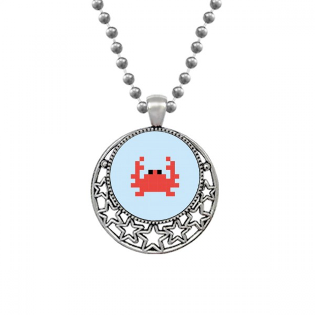 Vela de verano Little Crab pixel Collares Colgante Retro Moon Stars Jewelry Unbranded M