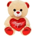thumbnail image 1 of PELUCHERIA| Oso Vale CREAM TQM 30cm. Osito de Peluche con corazón, 1 of 5