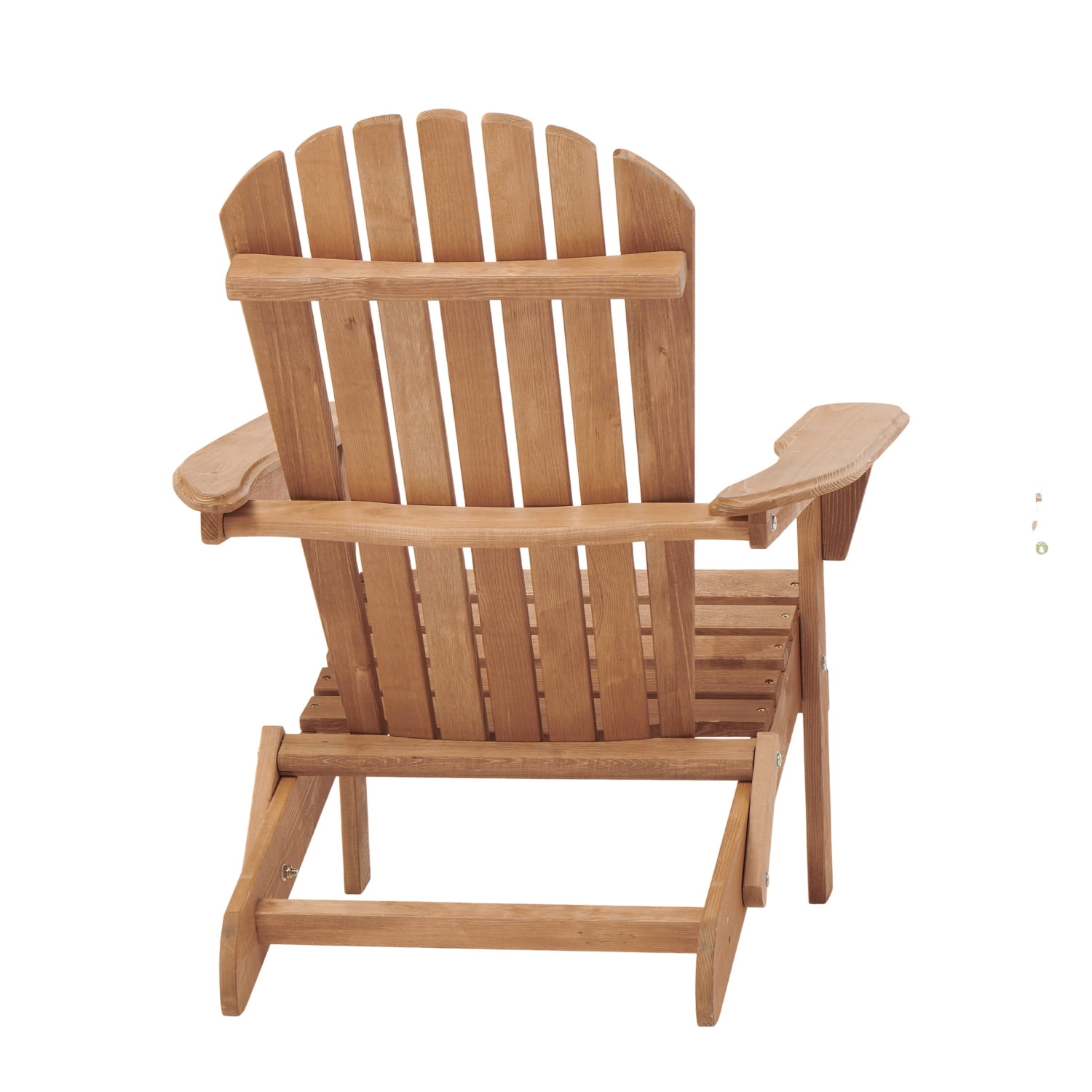 Demi Bonn Outdoor Wooden Folding Adirondack Chair Set of 2 with Pre-Assembled BackRest, Wood Patio Chair for Garden Backyard Porch Pool Deck Firepit, Light Brown