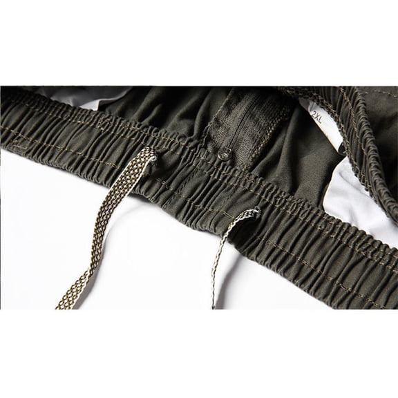 Vedolay Mens Shorts Men Shorts Casual Classic Fit Drawstring Summer Beach Shorts with Elastic Waist,Dark Blue 5XL