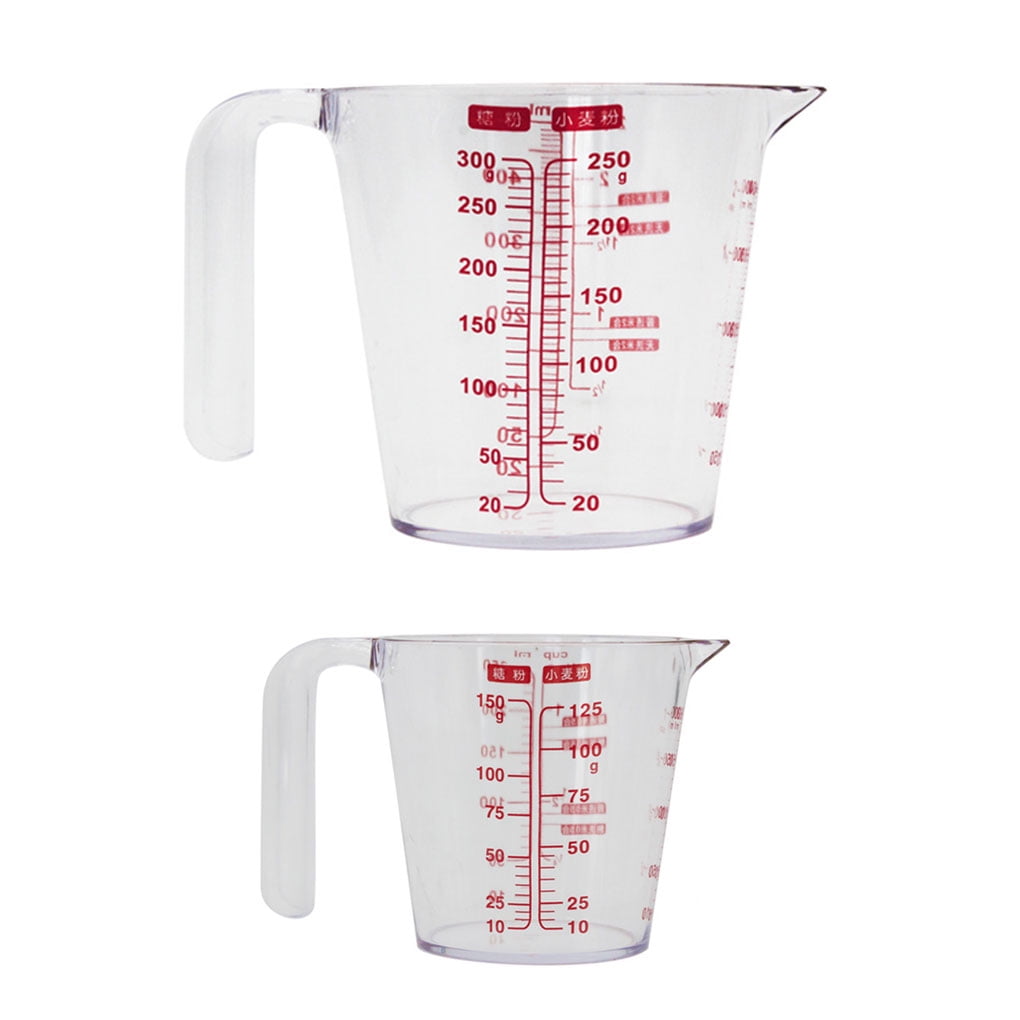 1/2/3.5 Pint Clear Plastic Mixing & Measuring Jug Kitchen Utensil With Handle 