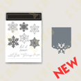 thumbnail image 1 of Juego de sellos transparentes de trineo de copo de nieve de Navidad y troqueles de corte de Metal para manualidades DIY, tarjetas de felicitación, decoración de álbumes de recortes, 1 of 2