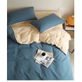thumbnail image 3 of Namzi Bed Sheets Set, Bedding Sheets Pillowcases Kit, Twin Bed Set, Hotel Bedding, Home Decor(Blue Apricot), 3 of 4