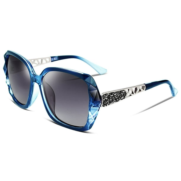 Gafas de Sol Polarizadas para Mujer FEISEDY Cuadradas Brillantes B2289