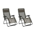 thumbnail image 1 of Lafuma Futura Batyline Series Relaxation Lawn Chair Recliner, Graphite (2 Pack), 1 of 4