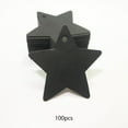 thumbnail image 5 of HOMYL 100 X Star Shaped Gift Tags Hanging Tag Projects with Hole Decorations Star Tags Black, 5 of 7