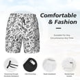 thumbnail image 3 of Naloa winter Ski Element Print Men Swim Trunks with Compression Liner ,Board Shorts,Men's Swim Shorts with Drawstring and Elastic Waistband-Medium, 3 of 6
