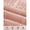 thumbnail image 2 of Sprinmer Womens Crewneck Textured Blouse Cap Sleeve Casual Summer Tops Solid Tee Shirt Pink M, 2 of 8