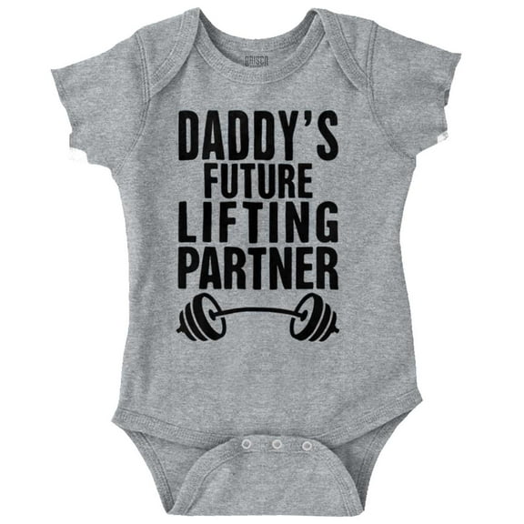 Cute Daddy's Future Lifting Partner Bodysuit Jumper Boys Infant Baby Brisco Brands 12M