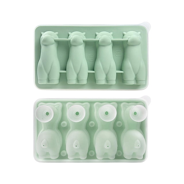 Bandeja de silicona con forma de alpaca 3D, molde para cócteles, café y postres. Silicona de grado alimenticio, resistente al calor, inodora, con tapa sellada y fácil desmolde. Mini máquina de hielo
