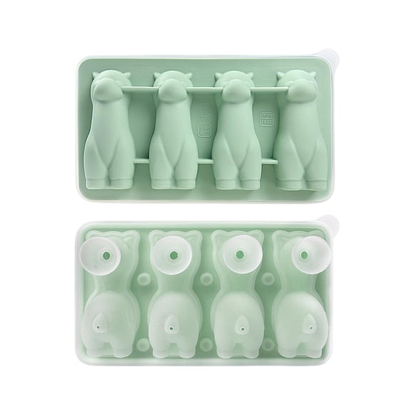 Bandeja de silicona con forma de alpaca 3D, molde para cócteles, café y postres. Silicona de grado alimenticio, resistente al calor, inodora, con tapa sellada y fácil desmolde. Mini máquina de hielo