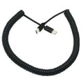 thumbnail image 4 of Stretchable USB C to USB C Cable, Coiled Type C Male to Male Charging Cord for Quick Charging and Data Sync, 4 of 8