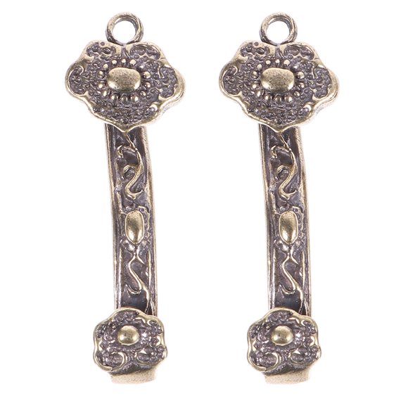 2pcs Chinese Theme Ruyi Pendant Keychain Decorative Pendant Keyring Pendant