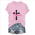 thumbnail image 4 of Blusas de Manga Corta para las Mujeres Divertida Impresión Cuello Redondo Camiseta Vintage, Blusas de Primavera para las Mujeres, 4 of 4