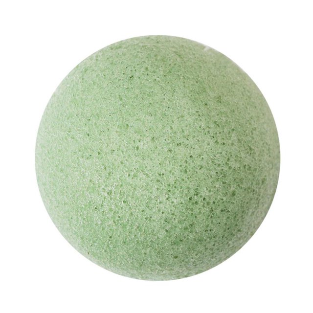 Mini Esponja Cosmética Limpiador Facial Reutilizable Herramientas Belleza Flutter (Verde)