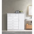thumbnail image 2 of Pemberly Row Tall 7 Drawer Chest with 2 Locking Drawers in White, 2 of 2
