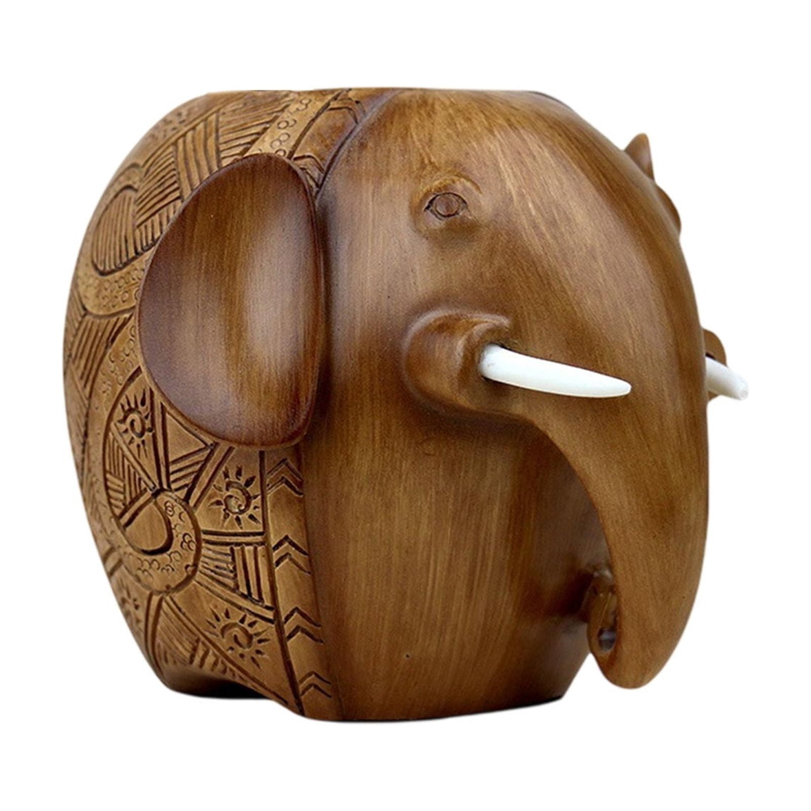 Inerposs Stylish Pen Holder, Cute Elephant Desk Decoration, Teacher's Day Gift, Student Prize, Office Organizer, Elegant Study Accessory