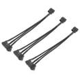 thumbnail image 3 of Cable adaptador de refrigerador, 3 piezas Cable divisor de ventilador de refrigeración de refrigeración de 3 puertos Cable de refrigeración Integración perfecta, 3 of 12