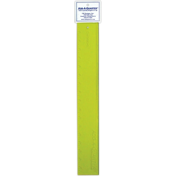 cm designs 18 inch add a quarter ruler yellow walmartcom walmartcom