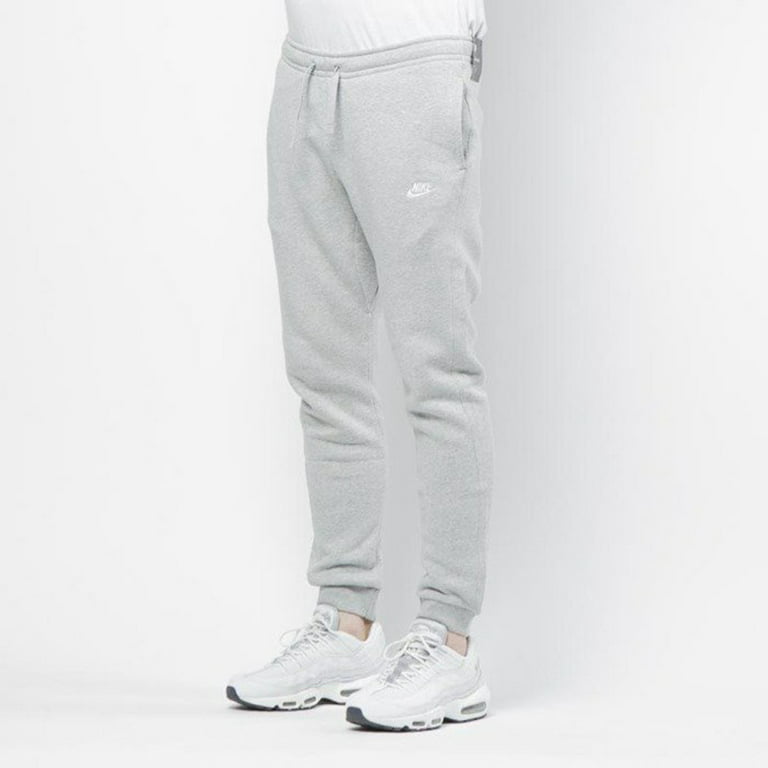Nike Regular Fit French Terry Draw String Jogger Pants Grey L