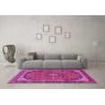 thumbnail image 3 of Ahgly Company Indoor Square Persian Pink Traditional Area Rugs, 4' Square, 3 of 4