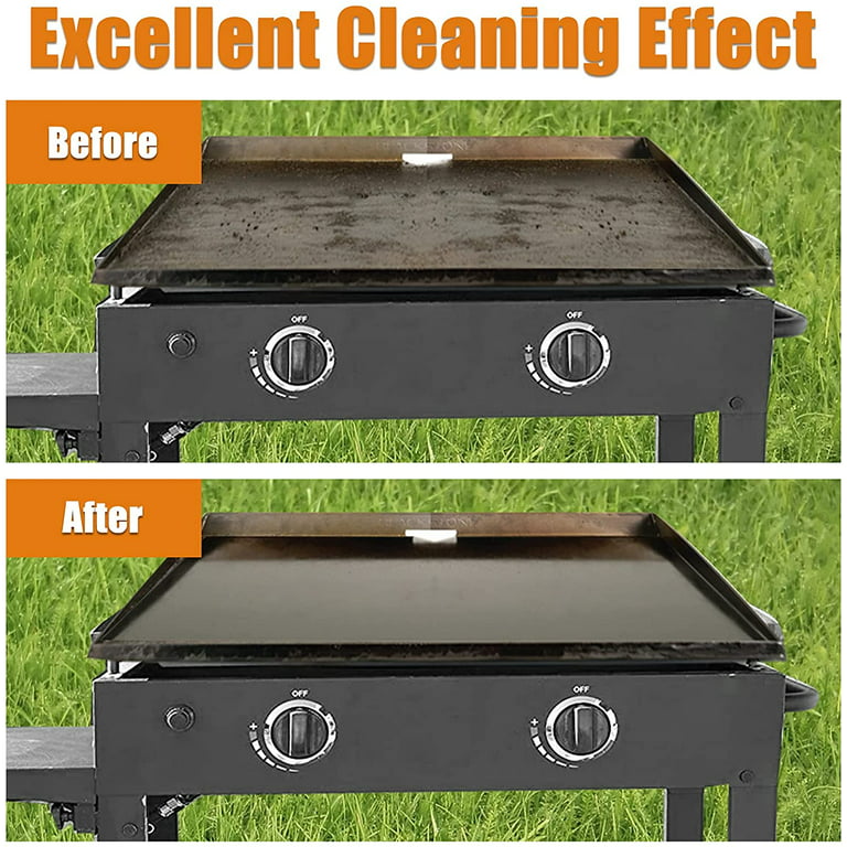 Shop Blackstone Flat Top Grill Cleaner Collection with Griddle Seasoning  and Cast Iron Conditioner, Degreaser Cleaner, Griddle Restorer Kit, and  10-piece Griddle Cleaning Set at