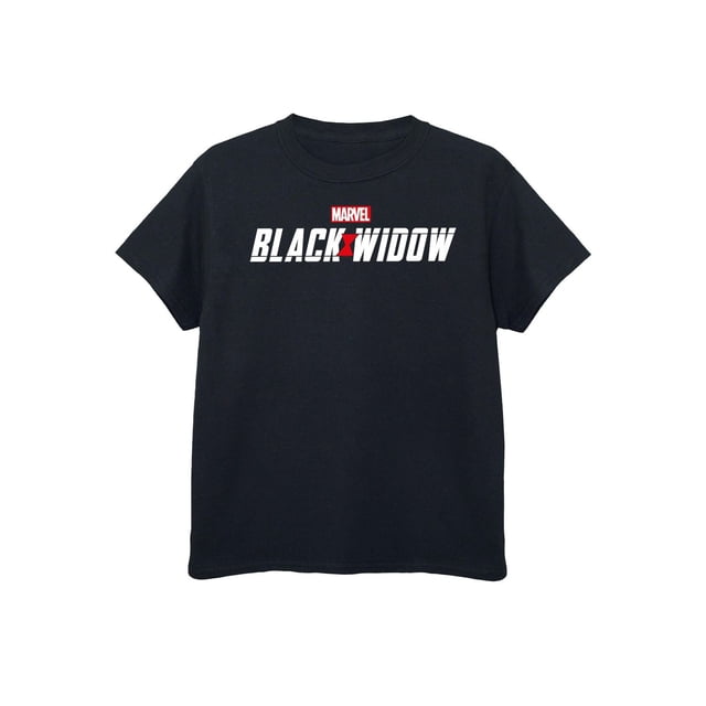 Black Widow T-Shirt Logo en Coton du Film pour Filles