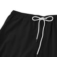 thumbnail image 5 of DDAPJ pyju Men's Bermuda Shorts Summer Fashion Cotton Linen Casual Shorts Rolled Hem Short Pants with Pockets Black XXXL, 5 of 7