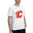 thumbnail image 2 of Calgary Flames Fashion Men'S Short Sleeve T-Shirt White Large, 2 of 5