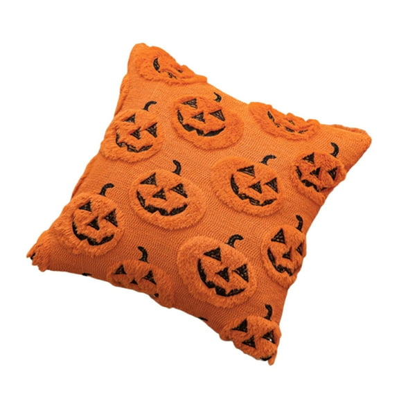 kowaku Fall Pillow Pumpkin Embroidery Throw Pillow,Thanksgiving Halloween Decoration,Autumn Harvest Soft for Bedroom Farmhouse Sofa