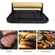 thumbnail image 4 of Prensa de Carne con de Madera Prensa de Hamburguesas Cuadrada de 6 Pulgadas Herramienta Trituradora de Hamburguesas de Aluminio Uso para Cocinar A la Parrilla y A la Plancha, 4 of 5