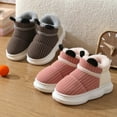 thumbnail image 7 of Otqutp Kids Puffy Cozy Slipper Booties, Girls Winter Fuzzy Warm Full Wrapped Thick-Soled Sherpa Plush Indoor Outdoor Shoes, 7 of 7