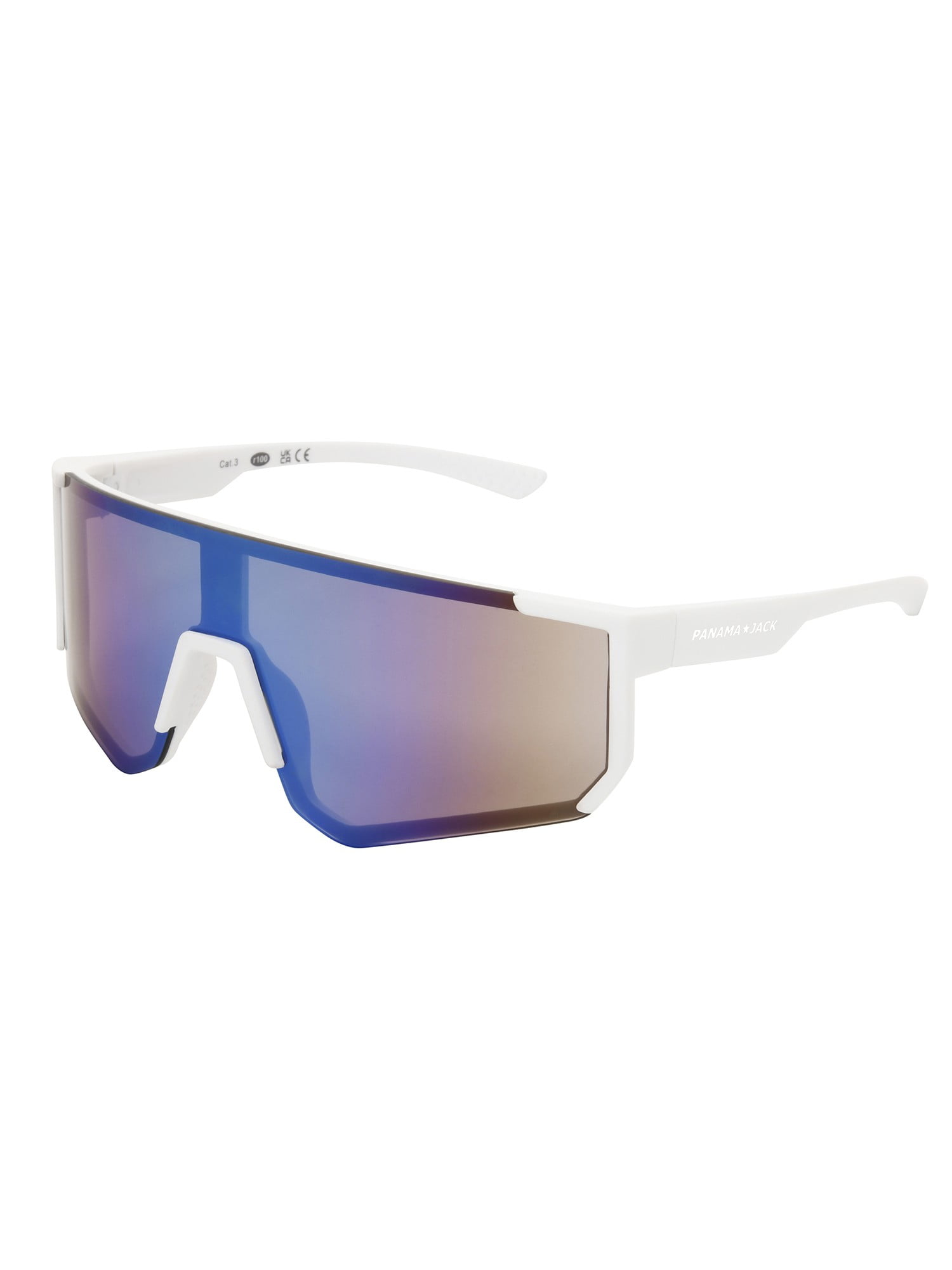 Panama Jack® x Foster Grant® White Shield Unisex Sunglasses